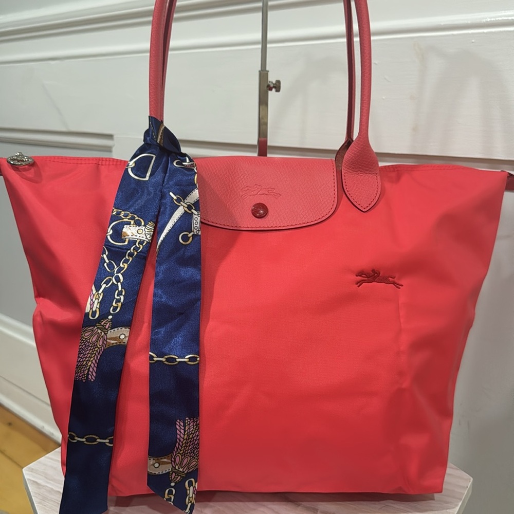 Longchamp Bag Large Coral Le Tote Bag - Picture 4 of 17